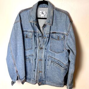 Vintage CK Calvin Klein Jeans Denim Jacket Men’s Medium (Oversized)